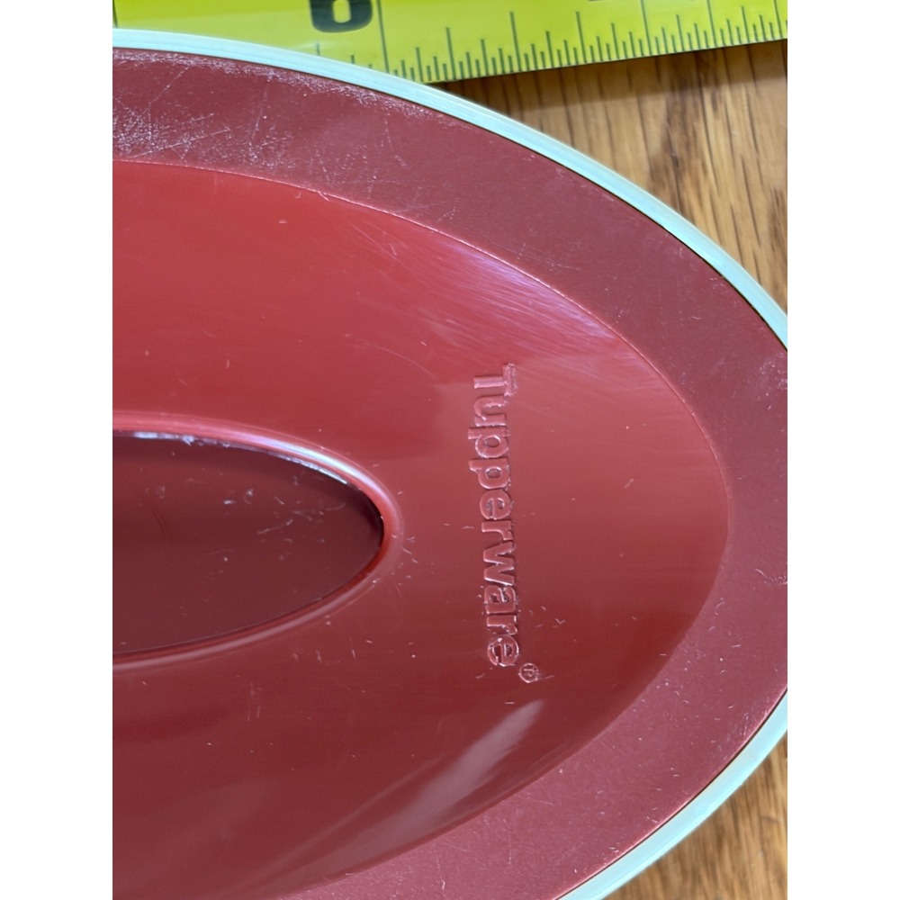 Tupperware Insulated Gravy Boat Sauce Server Cream Burgundy 550ml 400ml Vintage - Picture 5 of 13